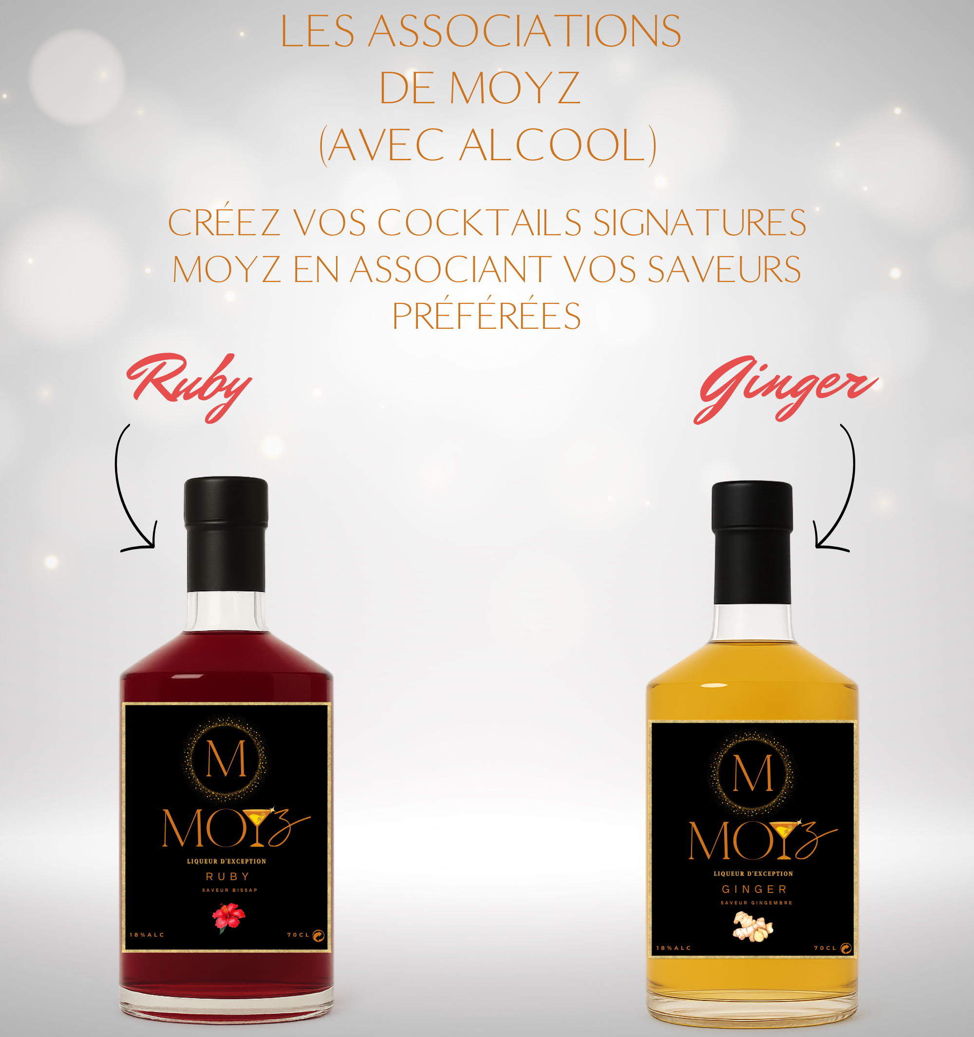 Mix & Match by MOYZ - RUBY & GINGER // Liqueur de Bissap et Liqueur de Gingembre
